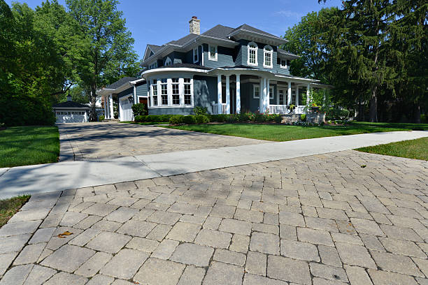 Permeable Paver Driveway in La Crosse, KS